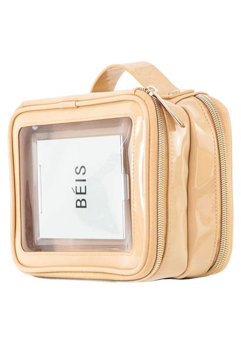 beis hanging cosmetic bag beige.